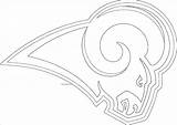 Coloring Nfl Pages Rams Printable Angeles Los sketch template