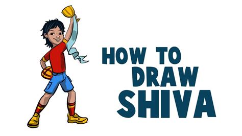 how to draw shiva cartoon in krita drawing and coloring shiva in krita youtube