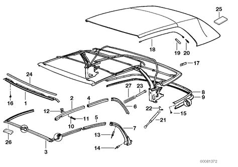 auto parts accessories car truck parts genuine bmw   series convertible top