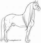 Lineart Stallion Paard Warmblood Kleurplaat Cheval Horses Caballos Fries Gaited Friesian Dibujo Tekenen Manic Monstrous Cabre Dieren Imprimer Downloaden Ouvrir sketch template