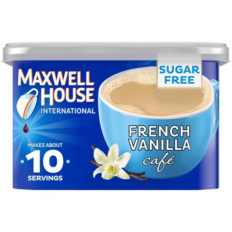 maxwell house international french vanilla cafe style sugar