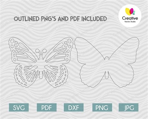 materials pdfbutterfly clipart eps butterfly template butterfly wall