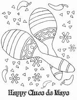 Coloring Mayo Cinco Pages Printable Kids Fiesta Color Maracas Mexican Print Printables Crafts Worksheets Activities Colouring Happy Adult Fire Truck sketch template