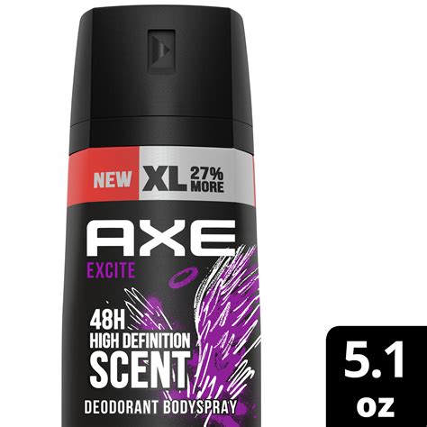 axe dual action body spray deodorant  men excite crisp coconut black pepper formulated