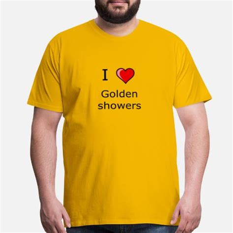 i love golden showers shirt kinky sex men s premium t