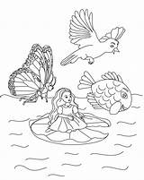 Thumbelina Coloring Pages Page4 1994 Kids Index Print Template Colpages Folders sketch template