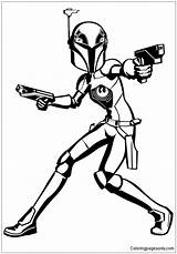 Wars Rebels Star Coloring Pages Printable Rebel Boba Fett Color Coloring4free Book Kids Malvorlagen Coloriage Cartoons sketch template