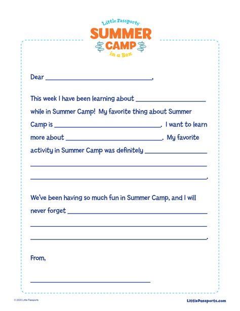 printable fill   blank camp letters printable word searches