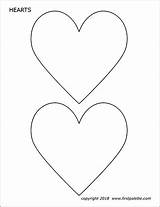 Hearts Printable Heart Firstpalette Templates Template Coloring Pages Color Sizes Set sketch template