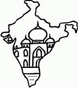 India Coloring Pages Map Kids Indian Flag Printable Drawing Colouring Sheets Pakistan God Incredible Great Crafts Hindu Africa Color National sketch template