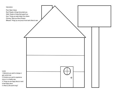 printable dbt house worksheet