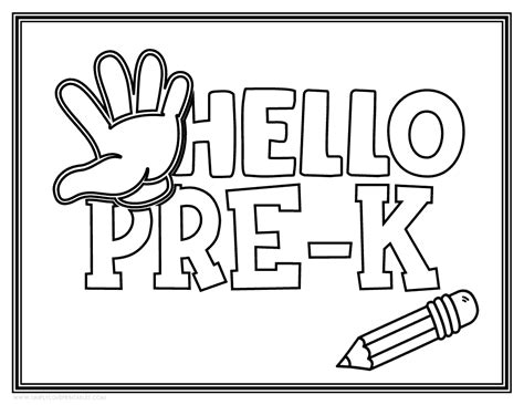 printable coloring pages pre