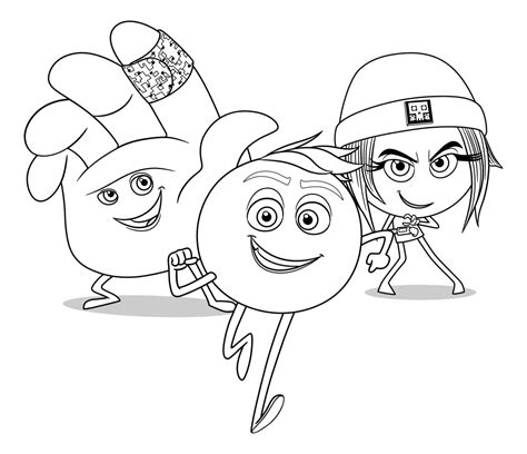 emoji  coloring page    print