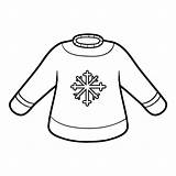 Pullover Sweater Vectorial Ksenya Savva sketch template