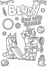 Bluey Coloriages Enfants Wonder sketch template