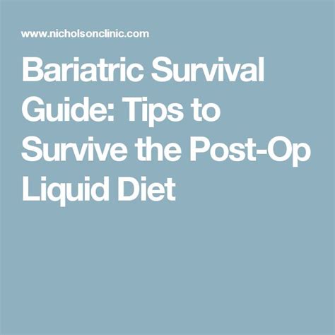 bariatric survival guide tips  survive  post op liquid diet bariatric recipes sleeve