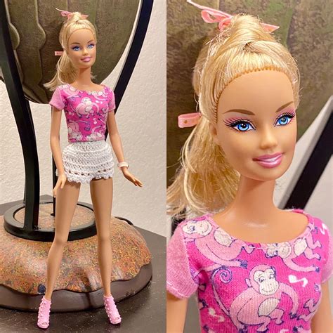 barbie 90s classic beauty restyled doll etsy