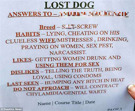 Scorned Wife Puts Posters About Cheating Husband All Over Town All