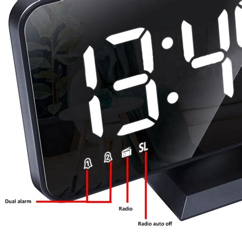 digital projection alarm clock fm radio  temperature humidity display