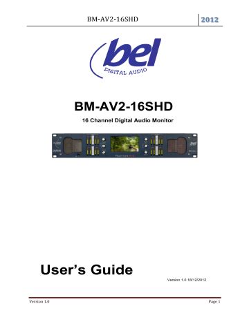 bel bm av shd user manual manualzz