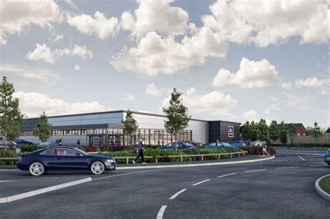 controversial chadderton aldi store   built  plans previously  thrown