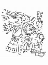 Chantico Aztec Azteca Colorear Fuego Diosa Aztecas Aztechi Dioses Facili Stampare Disegno sketch template
