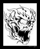 Skull Flaming Tattoo Coloring Chest Drawing Fire Pages Skulls Flame Designs Drawings Tattoos Deviantart Getdrawings Flames Outline Lori Douglas Cool sketch template