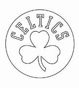 Celtics Boston Coloring Pages Logo Kids Sheets Nba Logos Basketball Celtic Printable Sports Clipart Court Stuff Cake Templates Stencil Drawings sketch template
