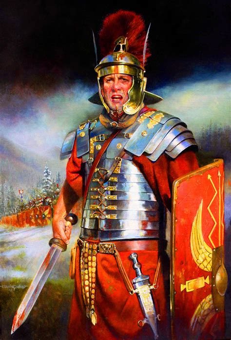 roman legionary centurion  chris collingwood ancient rome roman soldiers roman legion