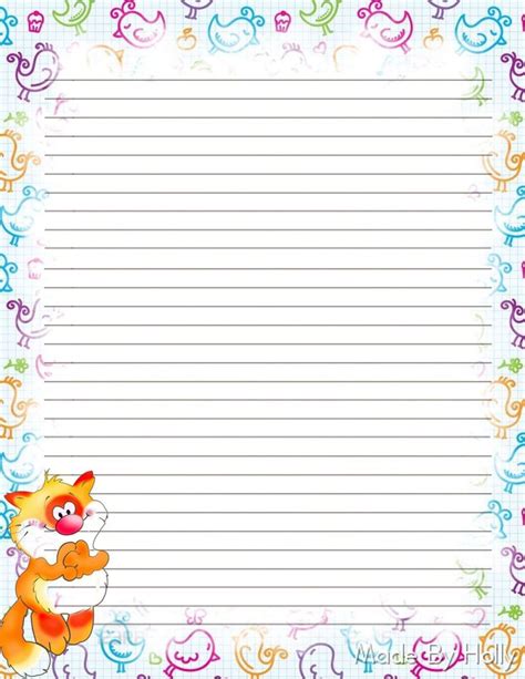 printable stationery lined writing paper stationery paper