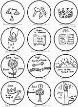Jesse Tree Ornaments Coloring Symbols Pages Christmas Printable Advent Paper Catholic Meanings Ornament Activities Jesus Print Template Printablee Unique Contact sketch template
