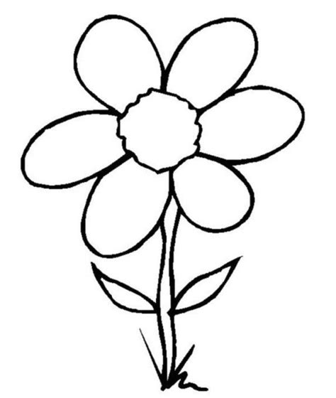 simple flower coloring pages kids flower coloring pages girls