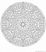 Mandala Coloring Pages Printable Getcoloringpages Star sketch template