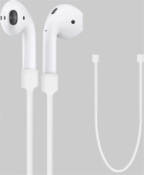 hiden airpods draad kabel oortjes siliconen accessoires wit bol