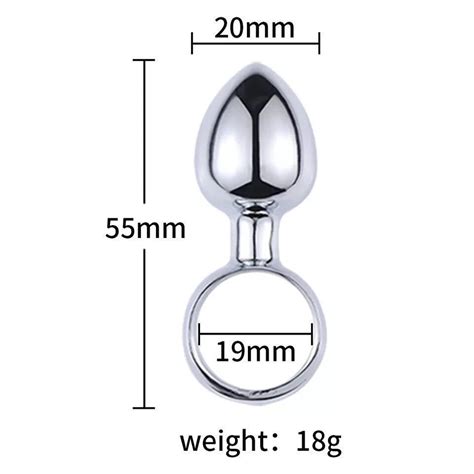 vibefun anal plug waterproof stainless steel smooth touch anal buttplug