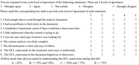 survey questionnaire   scientific diagram