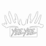Yee Decal Decals Antler Other Apparel Stickers sketch template