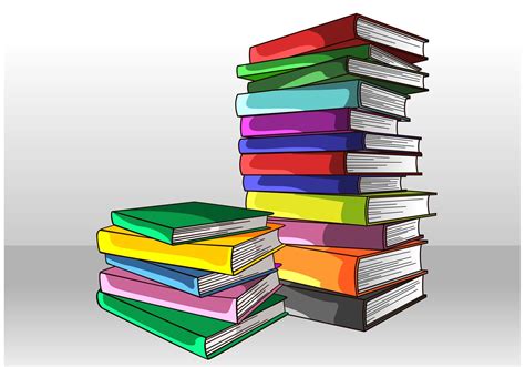 stack  books vector   vector art stock graphics images