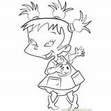 Rugrats Kimi Finster Chuckie sketch template