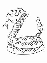 Rattlesnake Serpente Cascabel Serpiente Klapperschlange Dibujo Sonagli Diamondback Tegninger Slang Ausmalbild Stampare Pokemon Farvelægning Serpientes Ausdrucken Tegne Disegnare Farvelaegning sketch template
