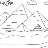 drawing  great pyramid coloring page coloring sky