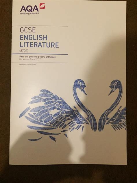 aqa gcse english literature   present poetry anthology