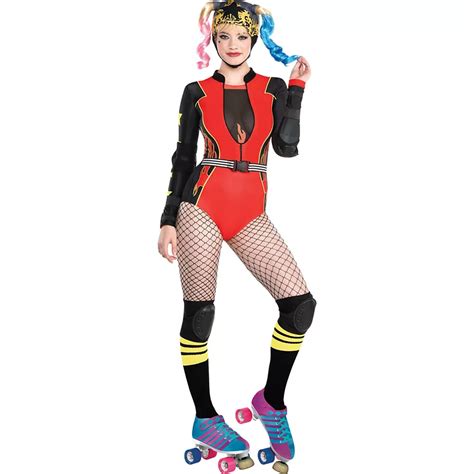 Birds Of Prey Roller Derby Harley Quinn Costume For Adults Party City