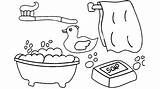 Bathroom Coloring Pages Kids sketch template