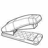 Stapler sketch template