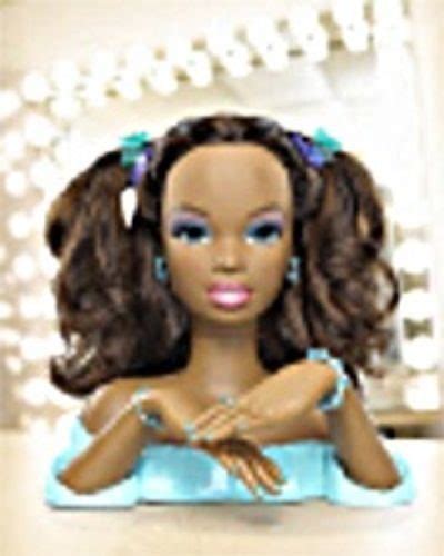 barbie primp polish styling head aa   details