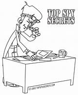 Spy Kids Coloring Pages Secret Party Bible Vacation School Mister Copies Papers Found Making sketch template