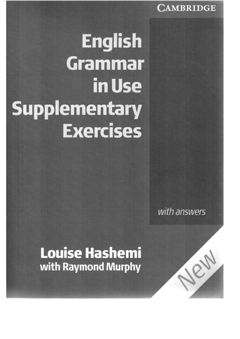 cambridge english grammar   intermediate supplementary exercises  ed