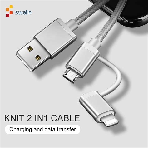 Swalle 2a Usb Cable For Iphone X 8 7 6 Cable Micro Usb Type C Cable For