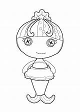 Lalaloopsy Coloring Pages Doll Baby Mermaid Kids Colouring Printable Button Eye Little Seabreeze Ocean Girls Printables Print Color Worksheets Coloringme sketch template
